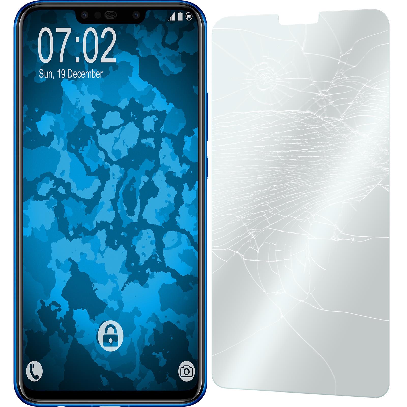 2 x Huawei Y9 (2019) Glas-Displayschutzfolie klar