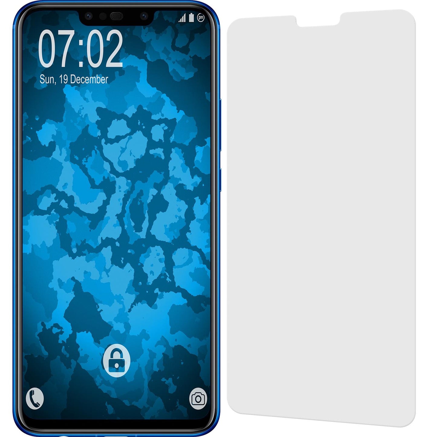 8 x Huawei Y9 (2019) Displayschutzfolie matt