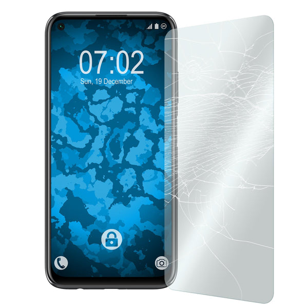 2 x Huawei P40 Lite Glas-Displayschutzfolie klar