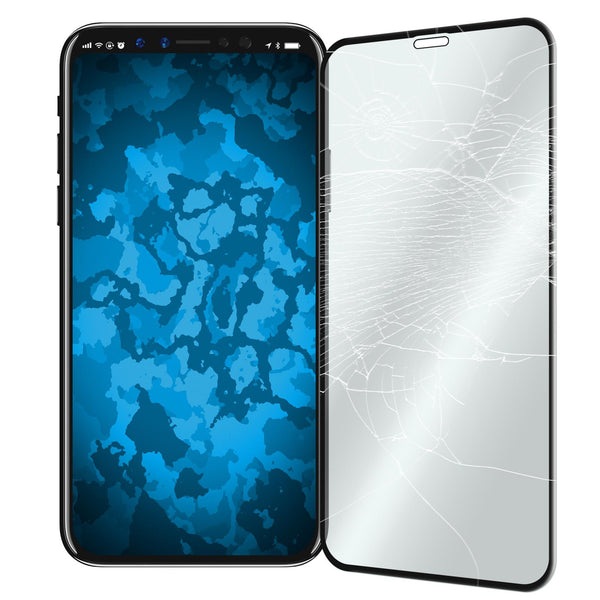 2 x Apple iPhone 11 Pro / Xs / X Glas-Displayschutzfolie kla