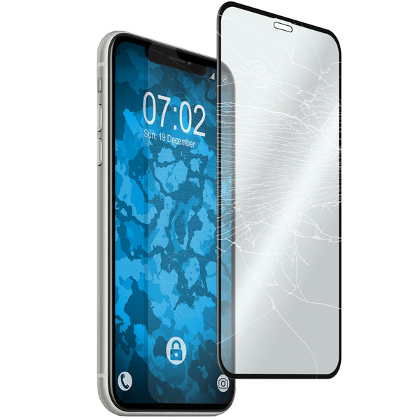 1 x Apple iPhone 11 / XR Glas-Displayschutzfolie klar full-s
