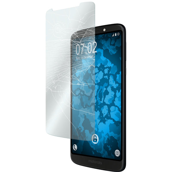 2 x Lenovo Moto G6 Play Glas-Displayschutzfolie klar