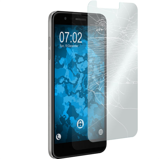 3 x LG K11 Plus / K10 (2018) Glas-Displayschutzfolie klar