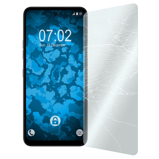 3r-Pack PhoneNatic Glas-Folie klar  kompatibel mit LG K42 - Panzerglas für K42