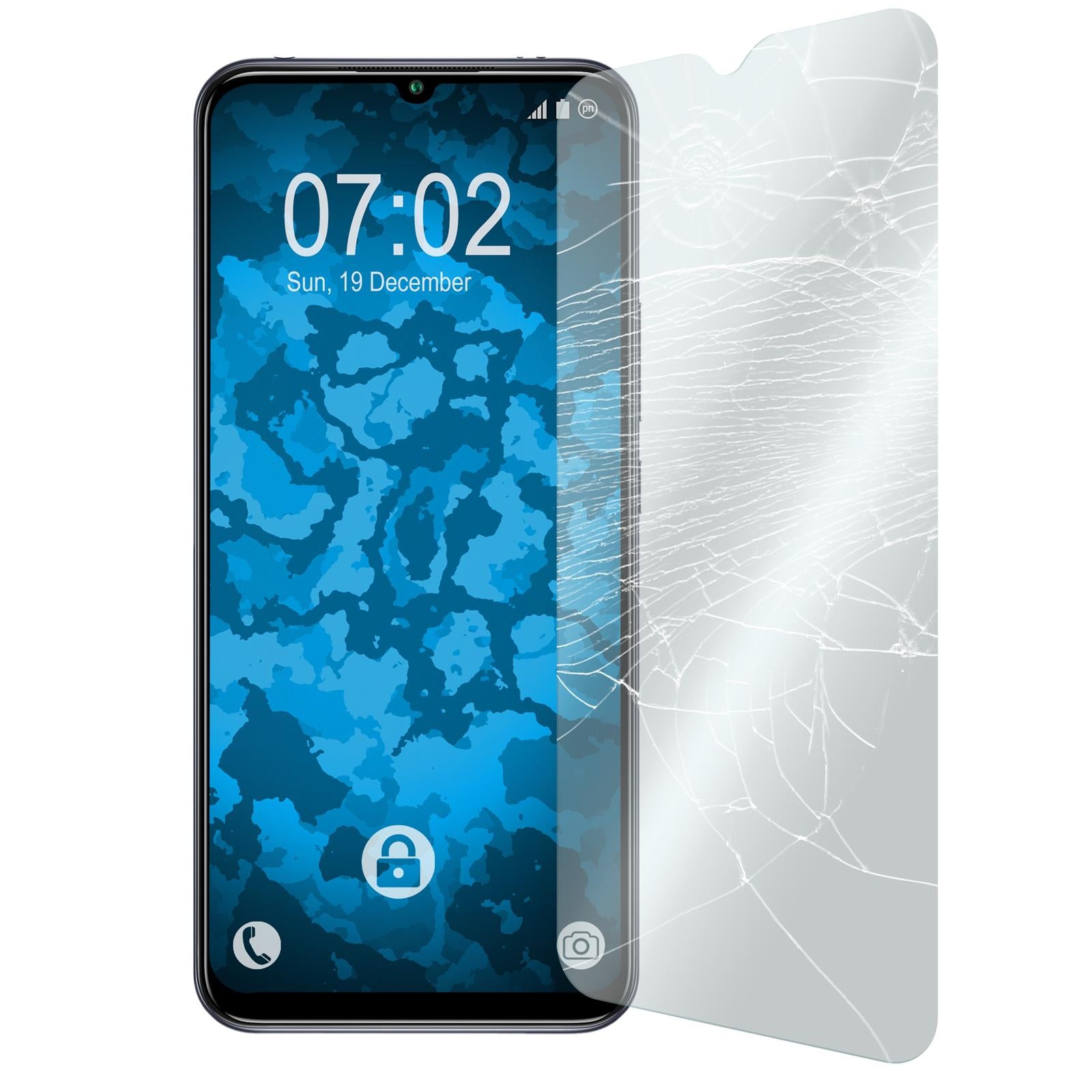 3 x Xiaomi Mi 10 Lite 5G Glas-Displayschutzfolie klar