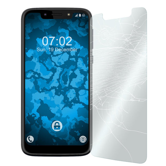 2 x Motorola Moto G7 Play Glas-Displayschutzfolie klar