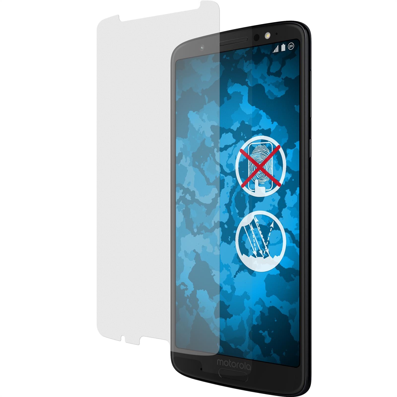 8 x Lenovo Moto G6 Plus Displayschutzfolie matt