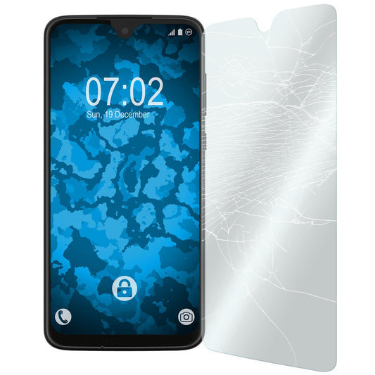 2 x Motorola Moto G7 Plus Glas-Displayschutzfolie klar
