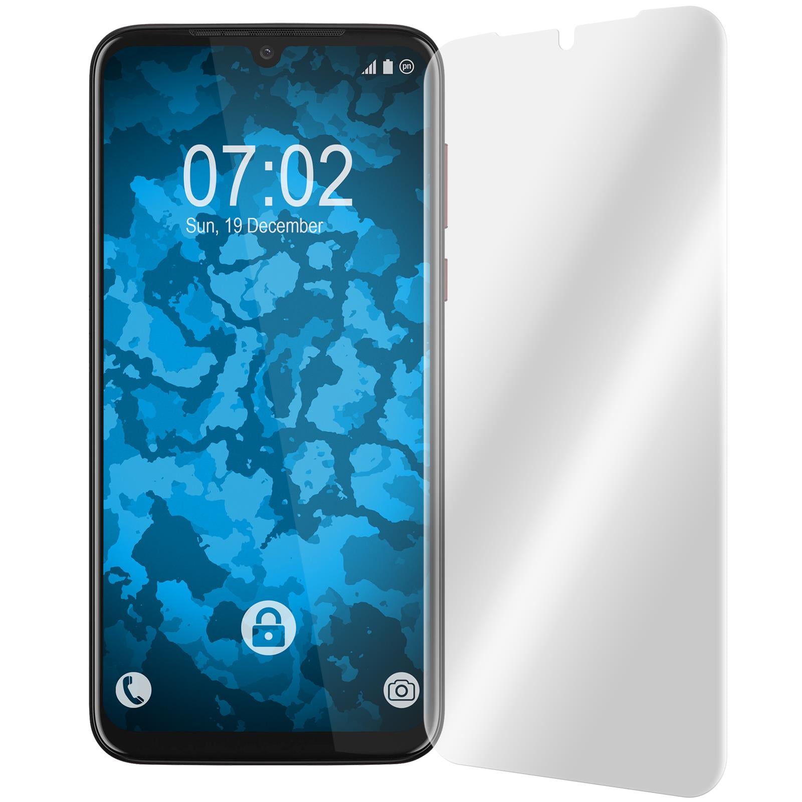 4 x Motorola Moto G8 Plus Displayschutzfolie klar Flexible F
