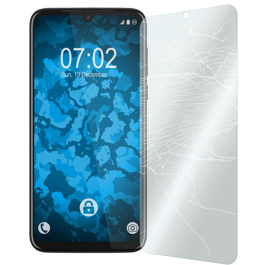 2 x Motorola Moto G8 Plus Glas-Displayschutzfolie klar