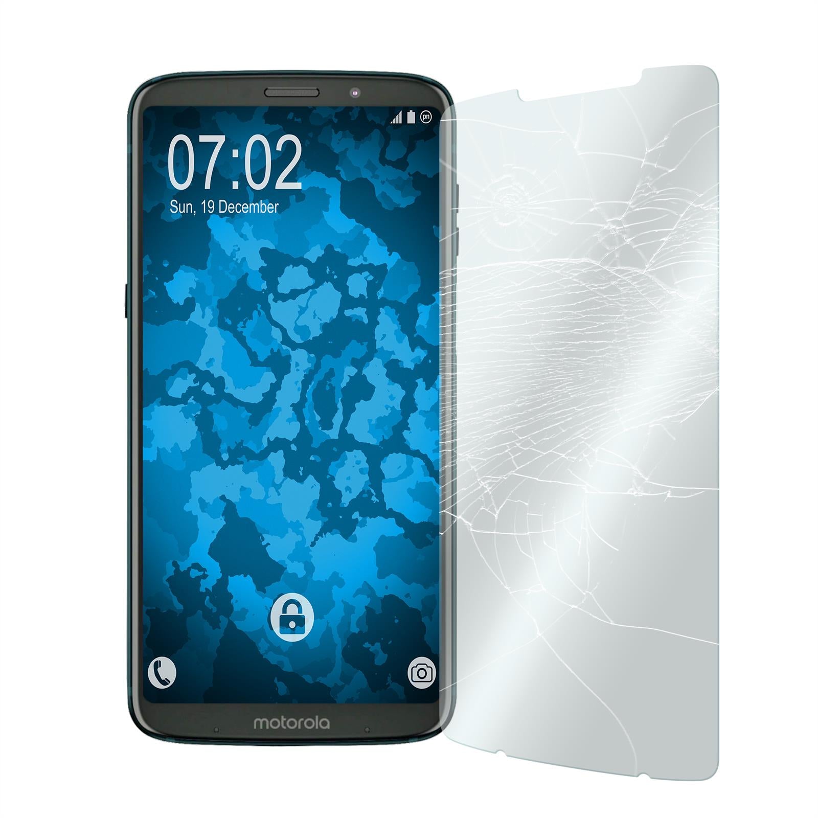 2 x Motorola Moto Z3 Play Glas-Displayschutzfolie klar