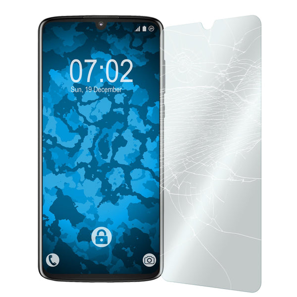 3 x Lenovo Moto Z4 Glas-Displayschutzfolie klar