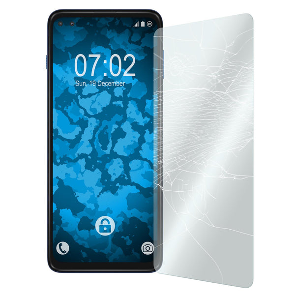 2 x Lenovo Moto G5 Plus Glas-Displayschutzfolie klar