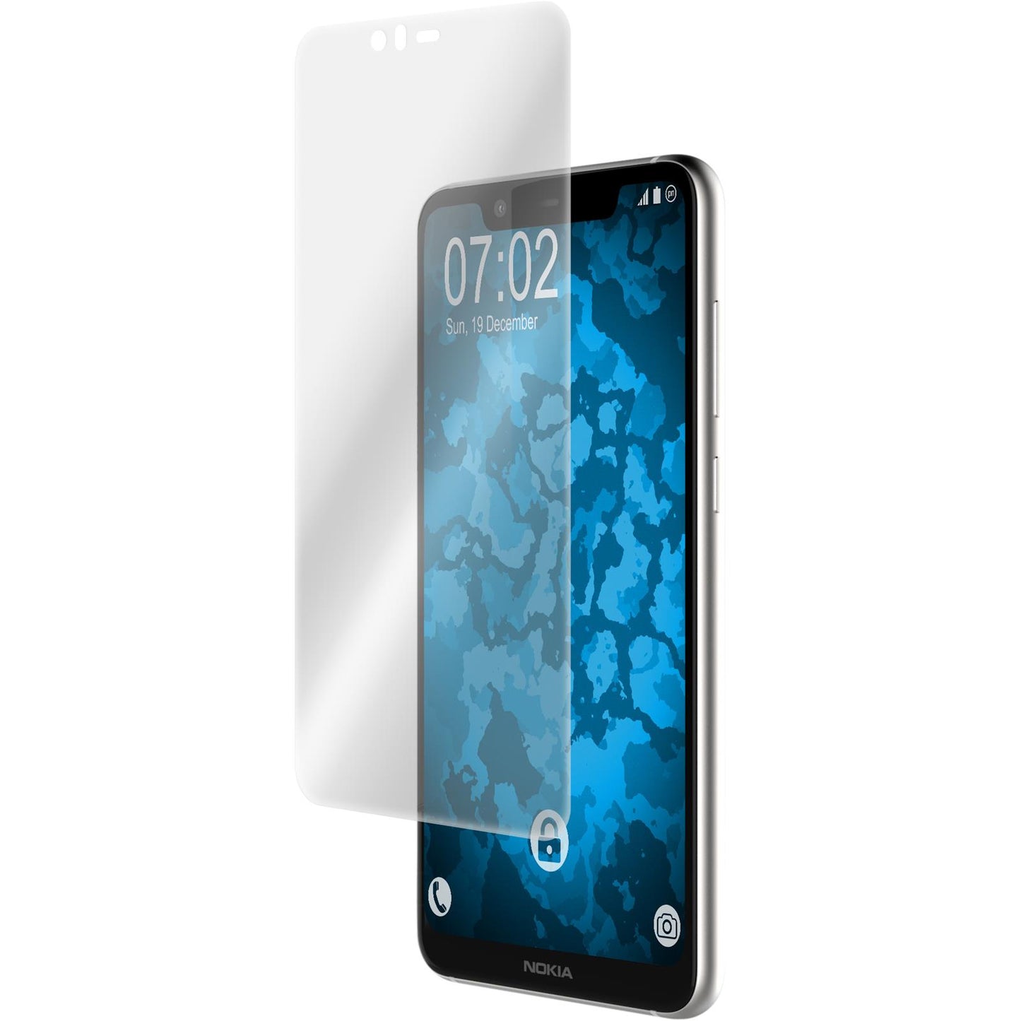 4 x  Nokia 5.1 Plus Displayschutzfolie klar Flexible Folien