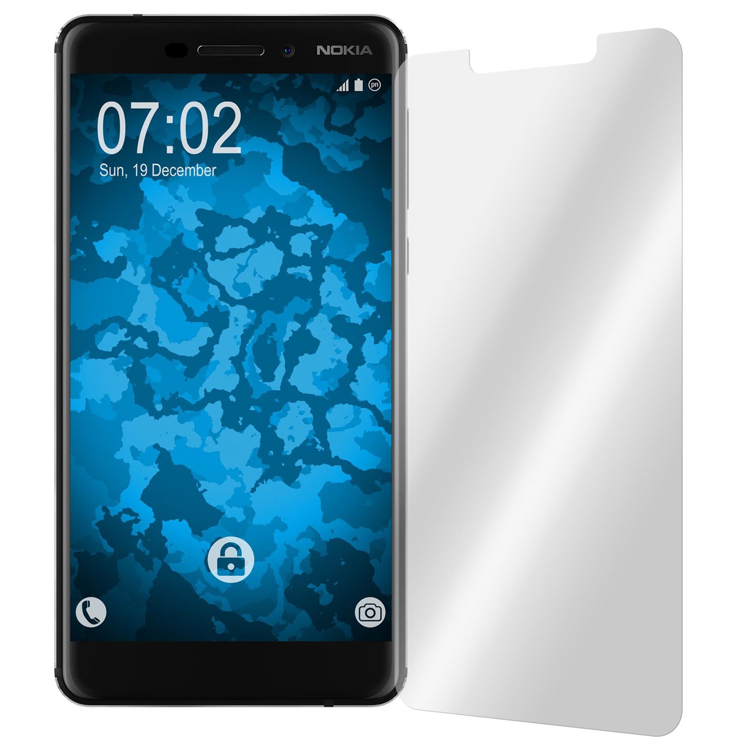 8 x  Nokia 6.1 (2018) Displayschutzfolie klar