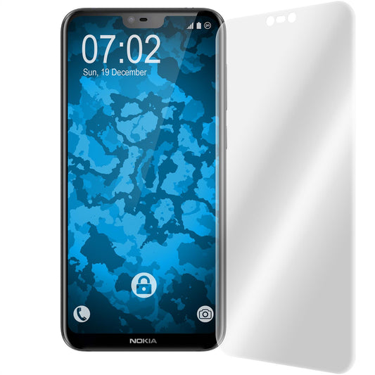 4 x  Nokia 6.1 Plus (X6) Displayschutzfolie klar Flexible Fo