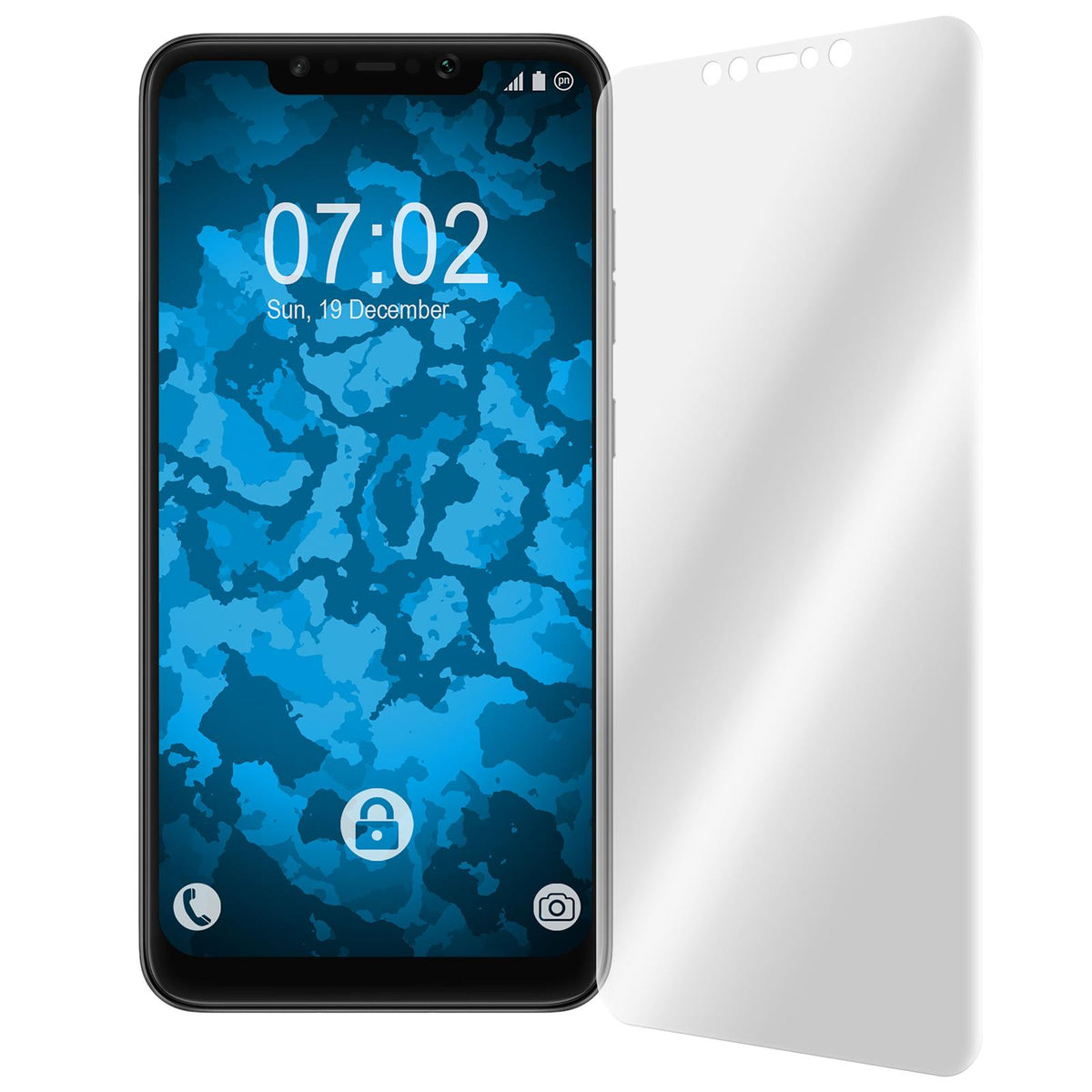 1 x Xiaomi Pocophone F1 Displayschutzfolie klar Flexible Fol