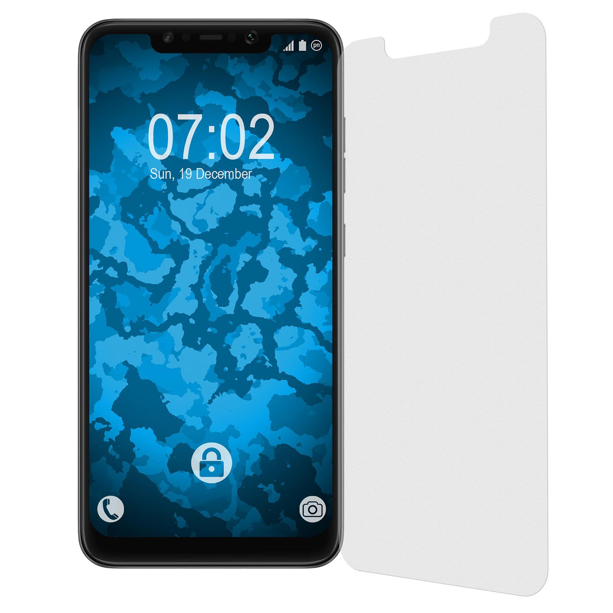 2 x Xiaomi Pocophone F1 Displayschutzfolie matt