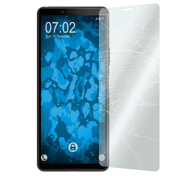 1 x Sony Xperia 10 II Glas-Displayschutzfolie klar