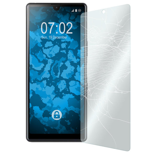 2 x Sony Xperia L4 Glas-Displayschutzfolie klar