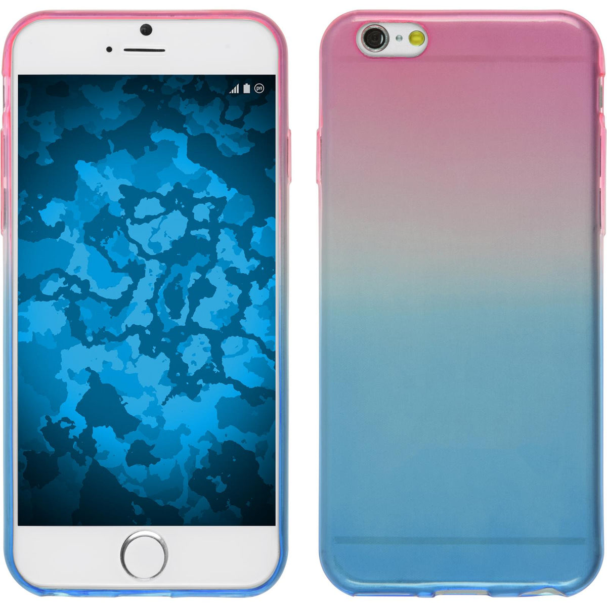 PhoneNatic Case kompatibel mit Apple iPhone 6s / 6 - Design:06 Silikon Hülle OmbrË + 2 Schutzfolien