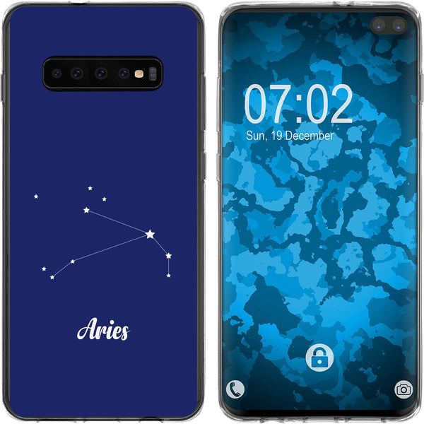 Galaxy S10 Plus Silikon-Hülle SternzeichenAries M11 Case