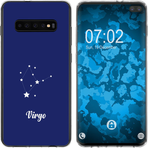 Galaxy S10 Plus Silikon-Hülle SternzeichenVirgo M2 Case