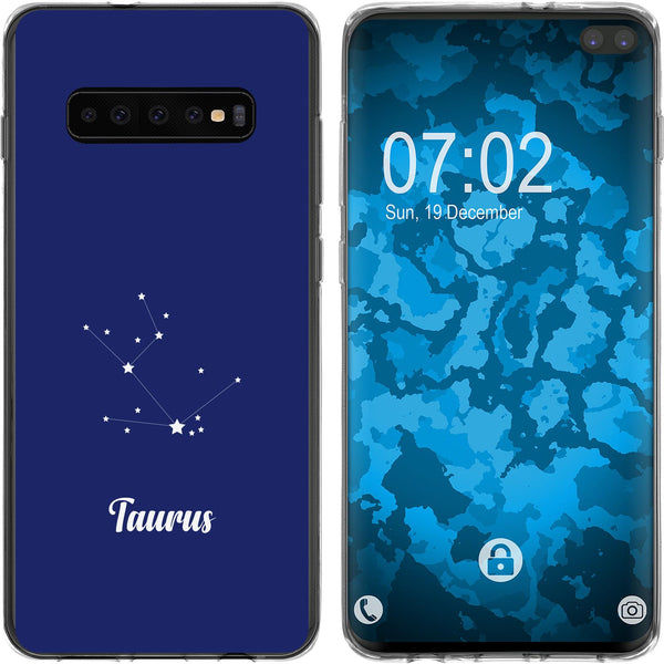 Galaxy S10 Plus Silikon-Hülle SternzeichenTaurus M8 Case