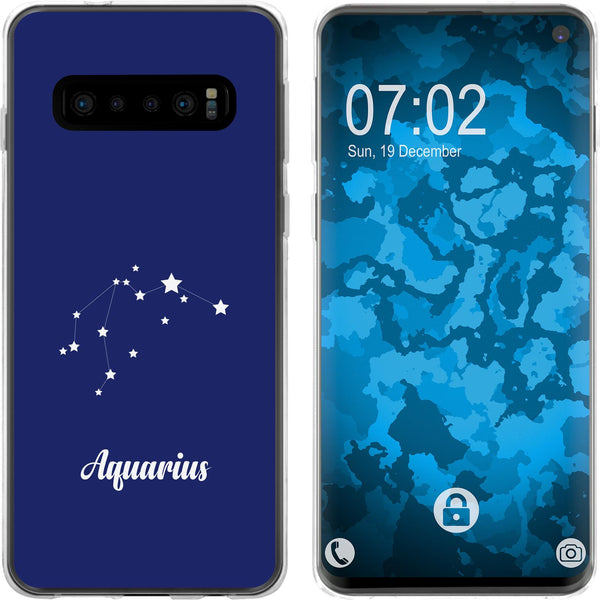 Galaxy S10 Silikon-Hülle SternzeichenAquarius M10 Case