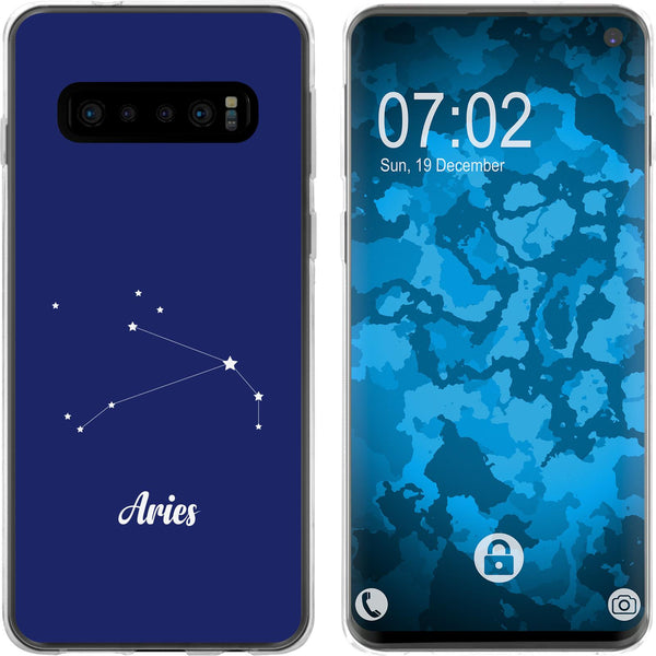 Galaxy S10 Silikon-Hülle SternzeichenAries M11 Case