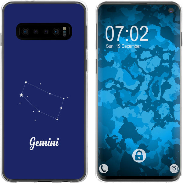 Galaxy S10 Silikon-Hülle SternzeichenGemini M12 Case