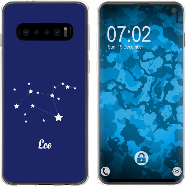 Galaxy S10 Silikon-Hülle SternzeichenLeo M4 Case