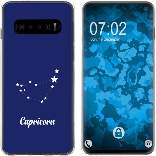 Galaxy S10 Silikon-Hülle SternzeichenCapricornus M7 Case