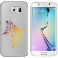 Galaxy S6 Edge Silikon-Hülle Floral Fuchs M1-3 Case