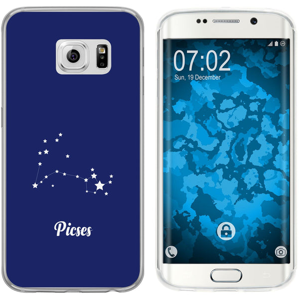 Galaxy S6 Edge Silikon-Hülle SternzeichenPisces M1 Case