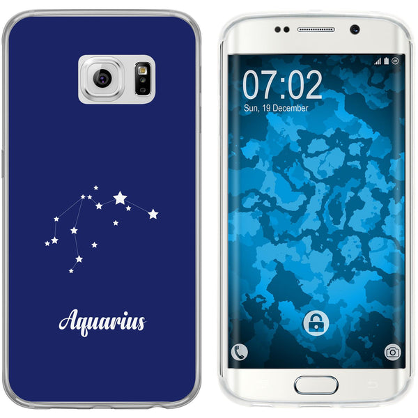 Galaxy S6 Edge Silikon-Hülle SternzeichenAquarius M10 Case