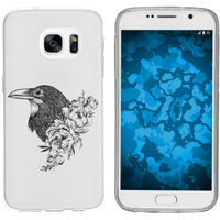 Galaxy S7 Silikon-Hülle Floral Rabe M4-1 Case