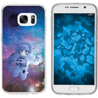 Galaxy S7 Silikon-Hülle Space Catronaut M5 Case