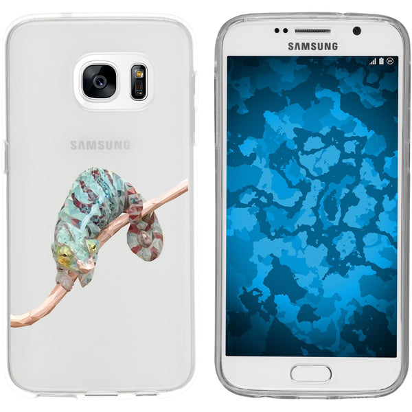 Galaxy S7 Silikon-Hülle Vektor Tiere Camelion M7 Case