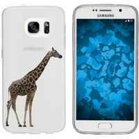 Galaxy S7 Silikon-Hülle Vektor Tiere Giraffe M8 Case