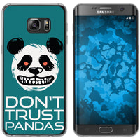 Galaxy S7 Edge Silikon-Hülle Crazy Animals Panda M2 Case