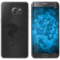 Galaxy S7 Edge Silikon-Hülle Floral Rabe M4-1 Case