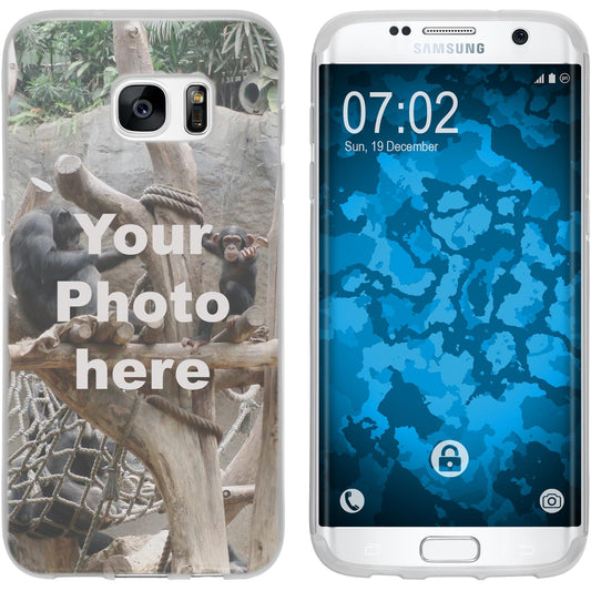 Galaxy S7 Edge Personalisierte Handyhülle  clear zum selbst