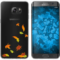 Galaxy S7 Edge Silikon-Hülle Herbst Blätter/Leaves M1 Case