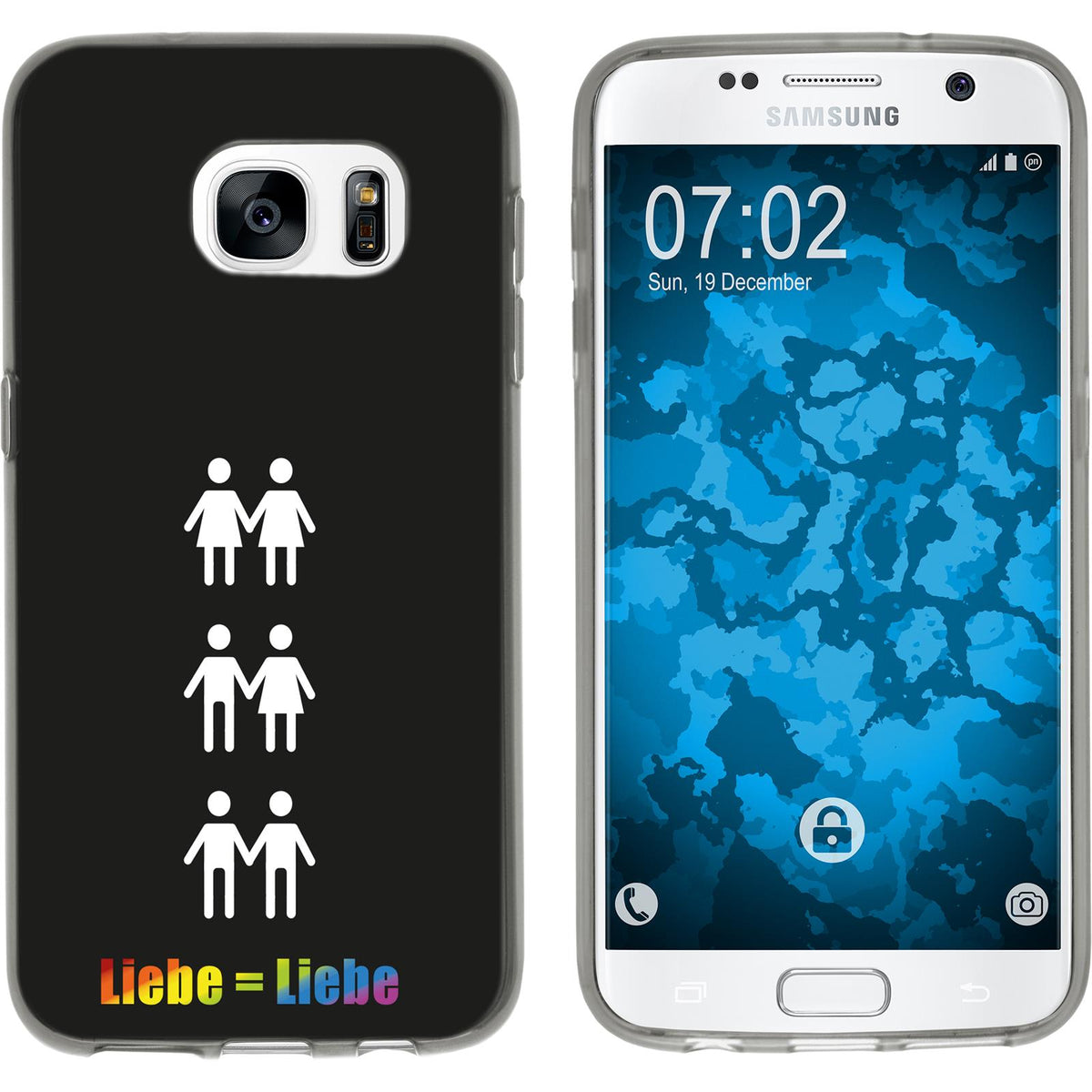 Galaxy S7 Silikon-Hülle pride Beziehung M1 Case