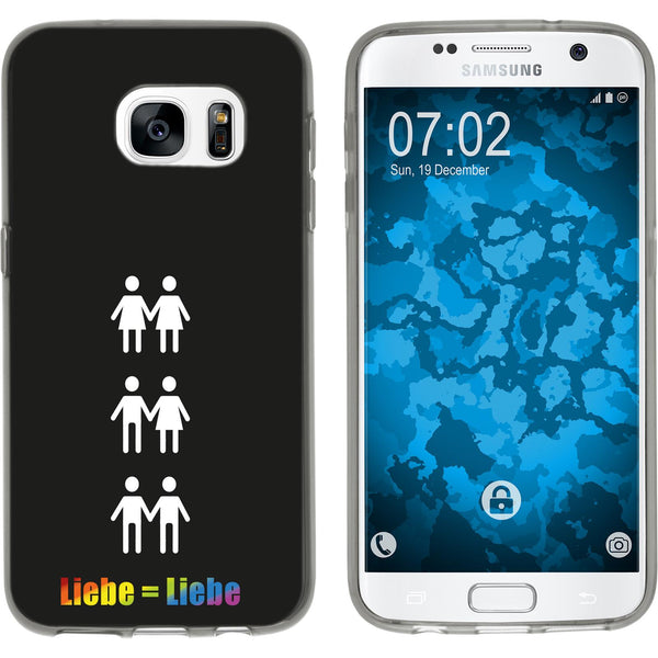 Galaxy S7 Silikon-Hülle pride Beziehung M1 Case