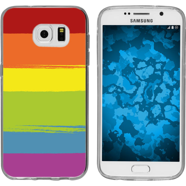 Galaxy S7 Silikon-Hülle pride Regenbogen M6 Case