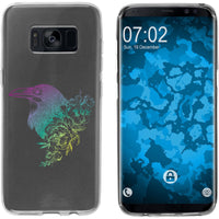 Galaxy S8 Silikon-Hülle Floral Rabe M4-4 Case