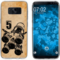 Galaxy S8 Silikon-Hülle Space Moon Rocket M3 Case