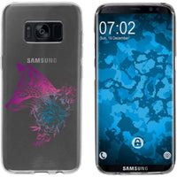 Galaxy S8 Silikon-Hülle Floral Fuchs M1-6 Case